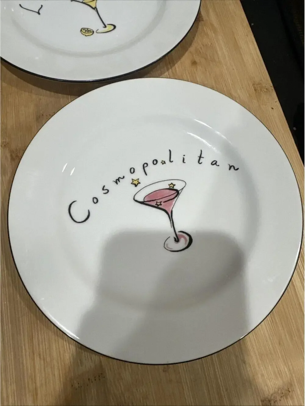 4 Pottery Barn martini plate set of four  Cocktails Party, dessert, cake *